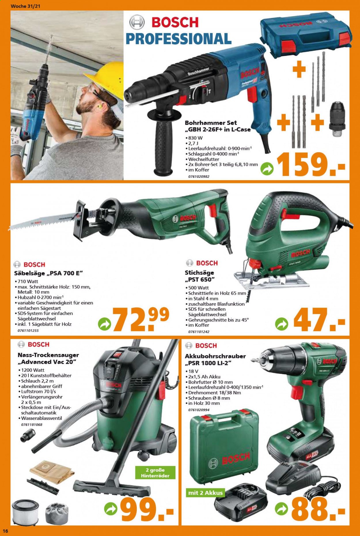 Globus Baumarkt Prospekte  - 2.08.2021 - 7.08.2021. Seite 16