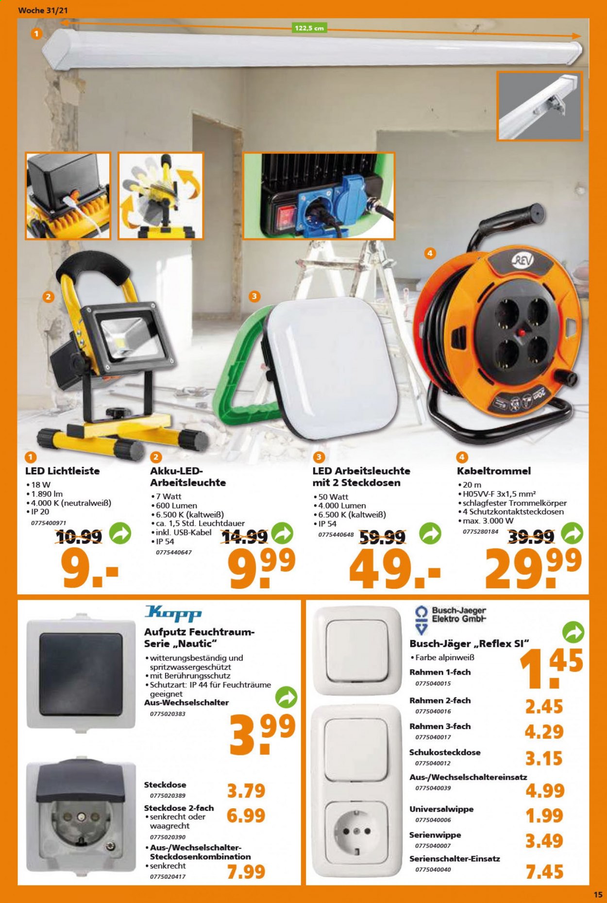 Globus Baumarkt Prospekte  - 3.08.2021 - 10.08.2021. Seite 15