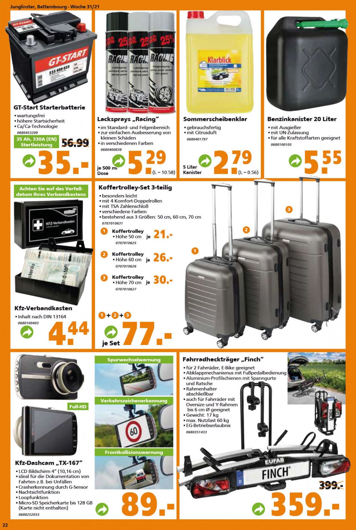 Globus Baumarkt Prospekte  - 3.08.2021 - 10.08.2021. Seite 22