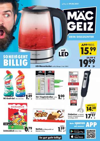 Prospekte Mäc-Geiz - 9.8.2021 - 15.8.2021.