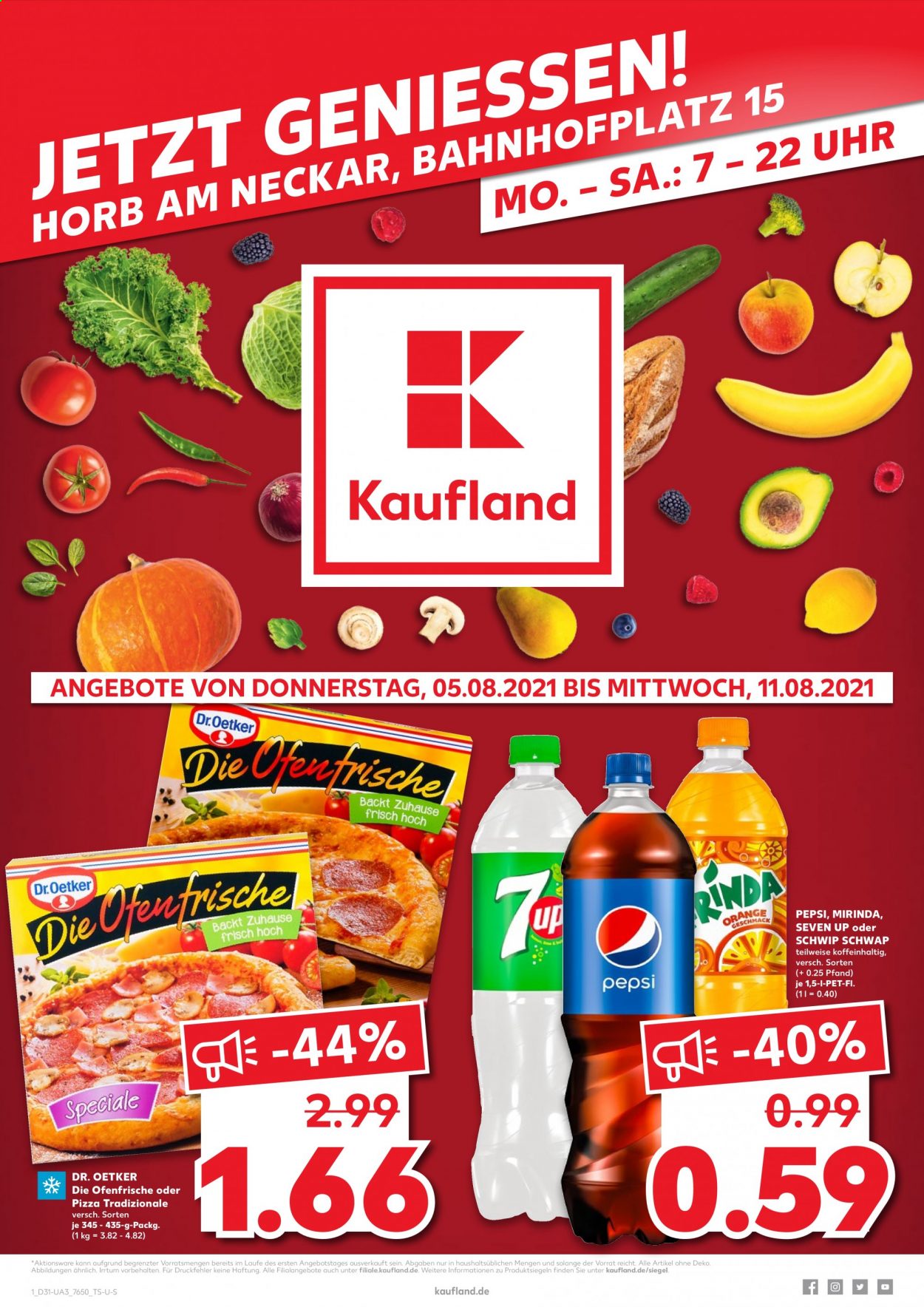 Kaufland Prospekte  - 5.08.2021 - 11.08.2021. Seite 1