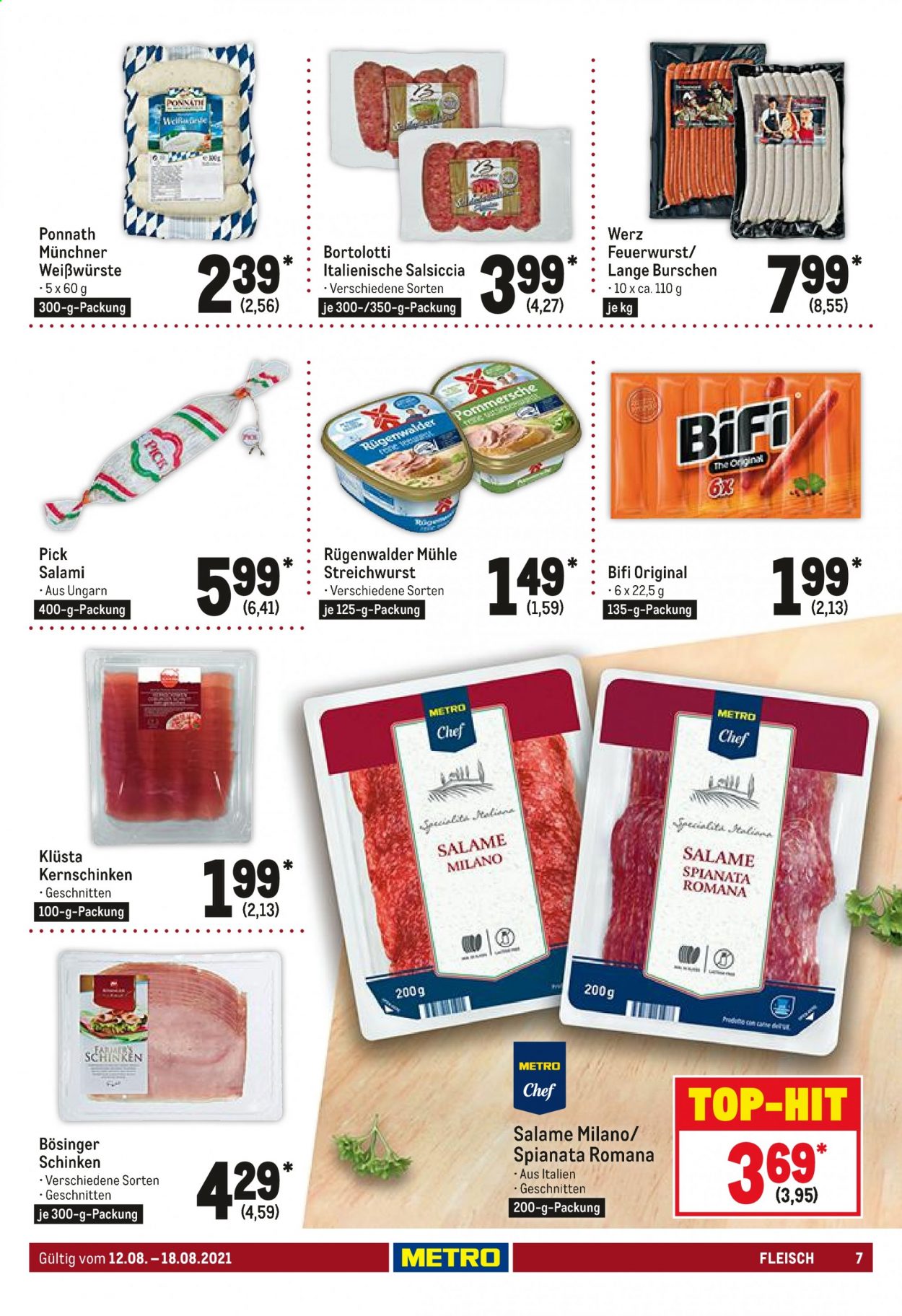 Metro Prospekte  - 12.08.2021 - 18.08.2021. Seite 7