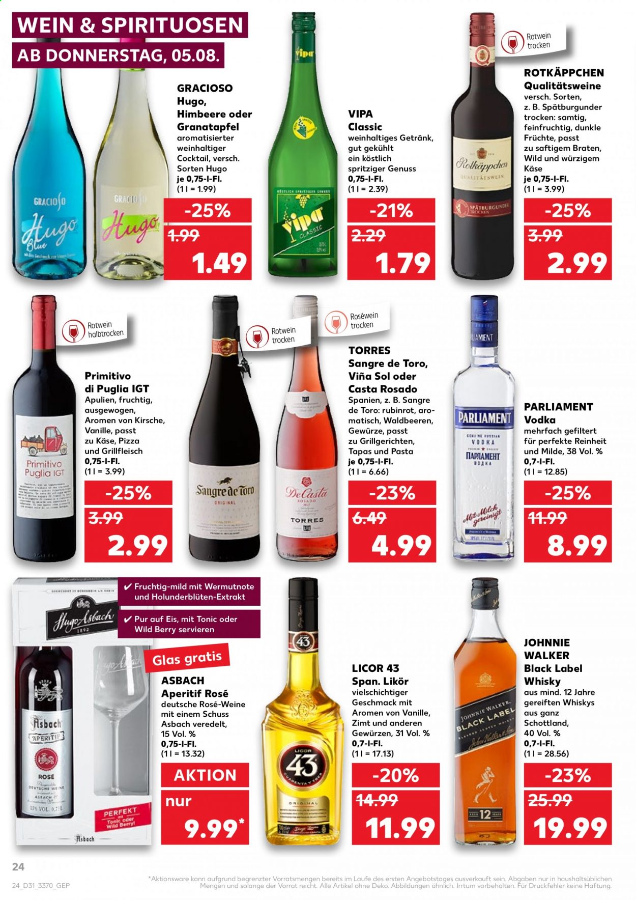 Kaufland Prospekte  - 5.08.2021 - 11.08.2021. Seite 24