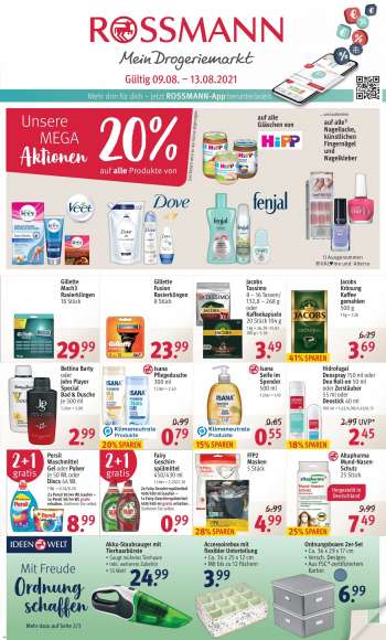 Prospekte Rossmann - 9.8.2021 - 13.8.2021.