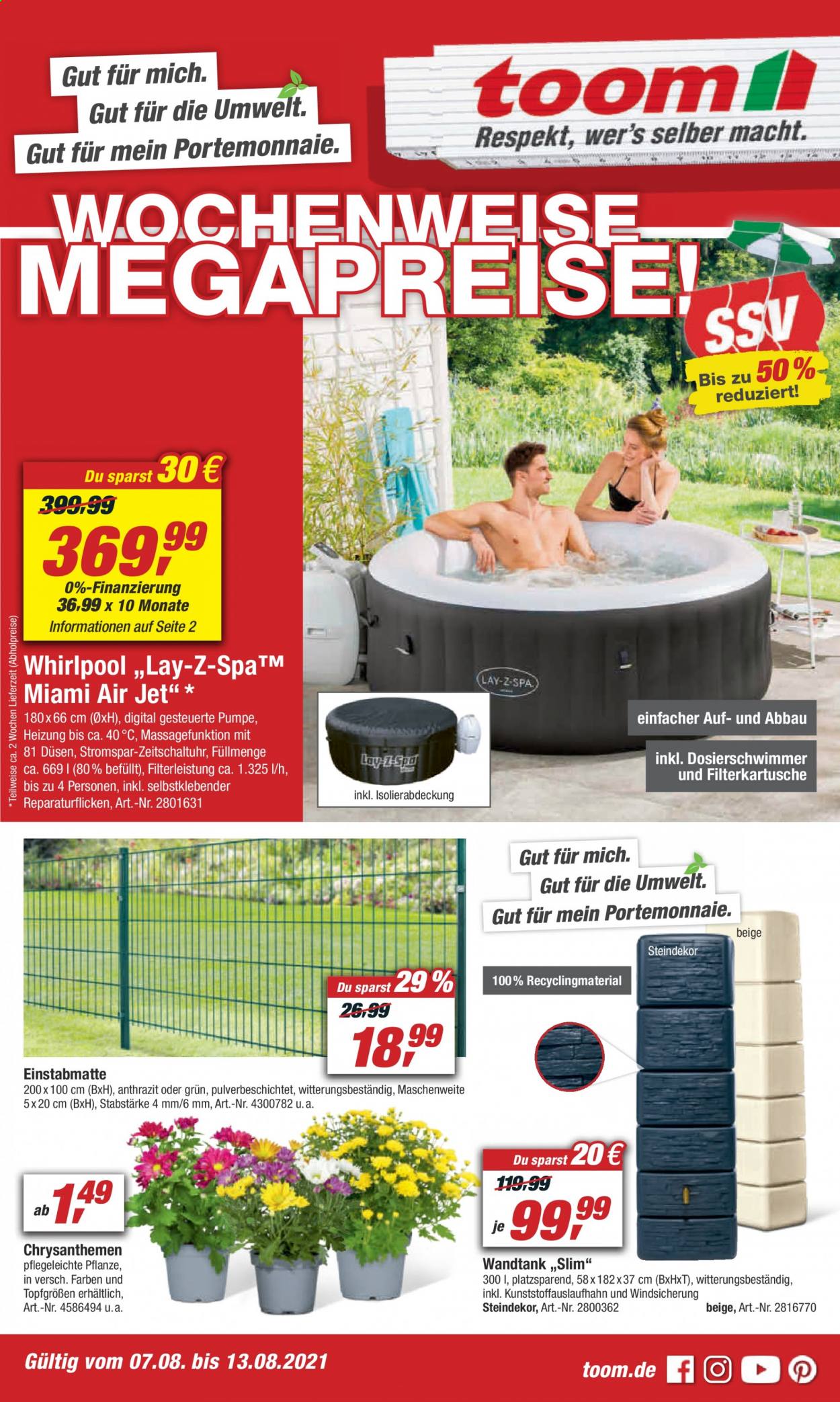 toom Baumarkt Prospekte  - 7.08.2021 - 13.08.2021. Seite 1