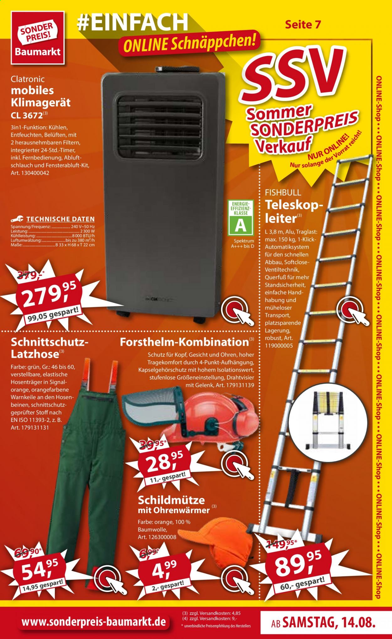 Sonderpreis-Baumarkt Prospekte  - 14.08.2021 - 20.08.2021. Seite 7