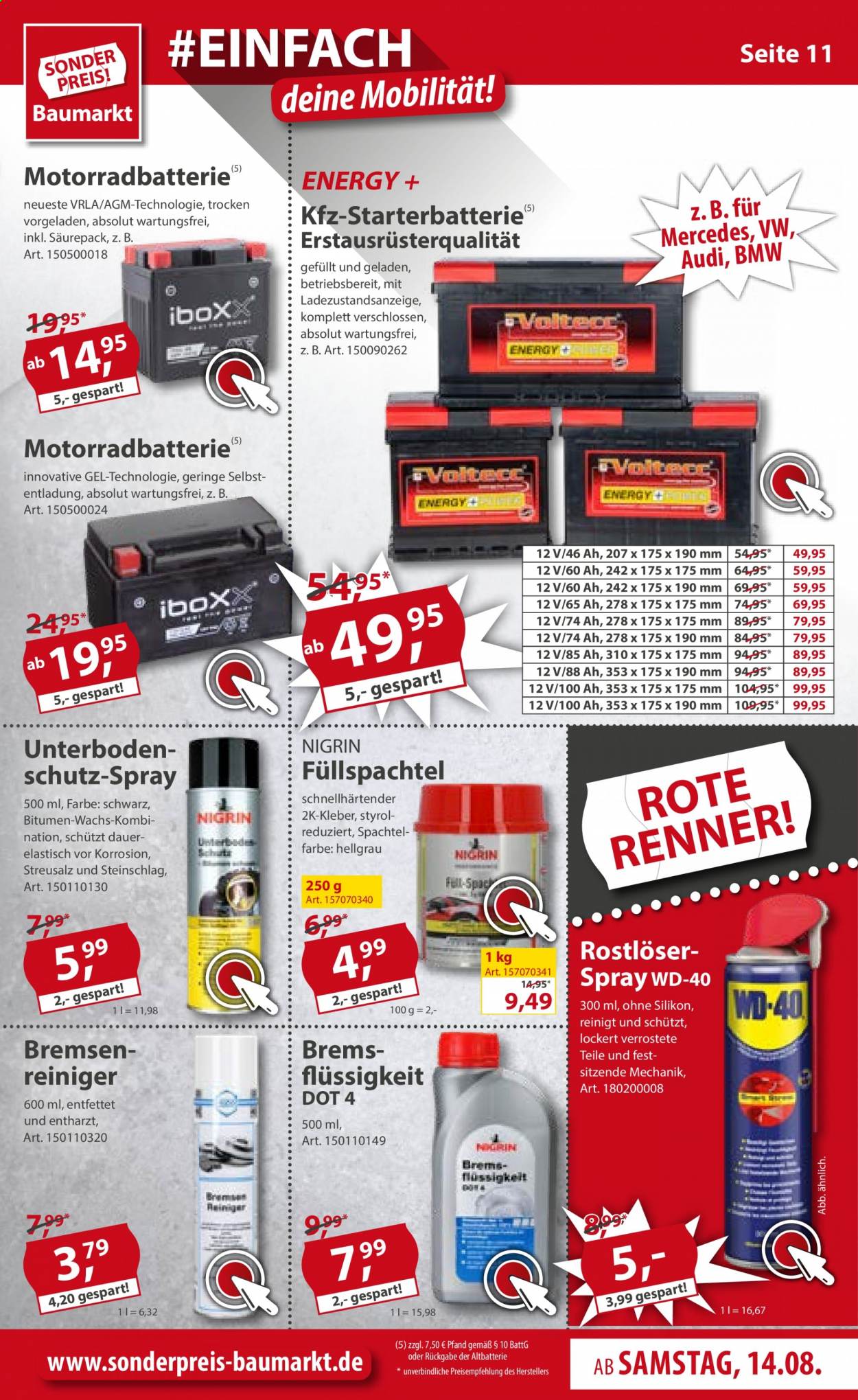 Sonderpreis-Baumarkt Prospekte  - 14.08.2021 - 20.08.2021. Seite 11
