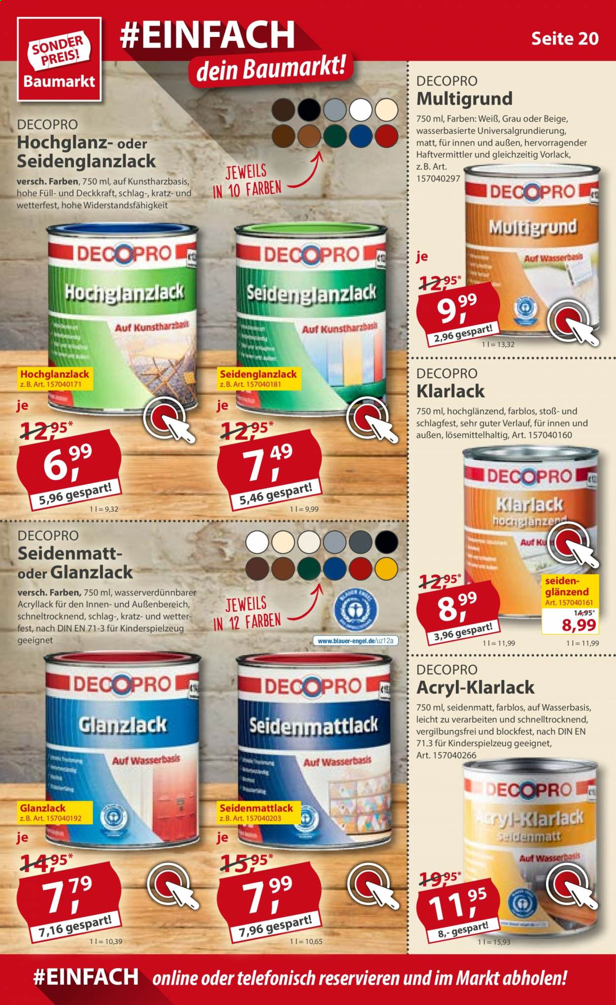 Sonderpreis-Baumarkt Prospekte  - 14.08.2021 - 20.08.2021. Seite 20