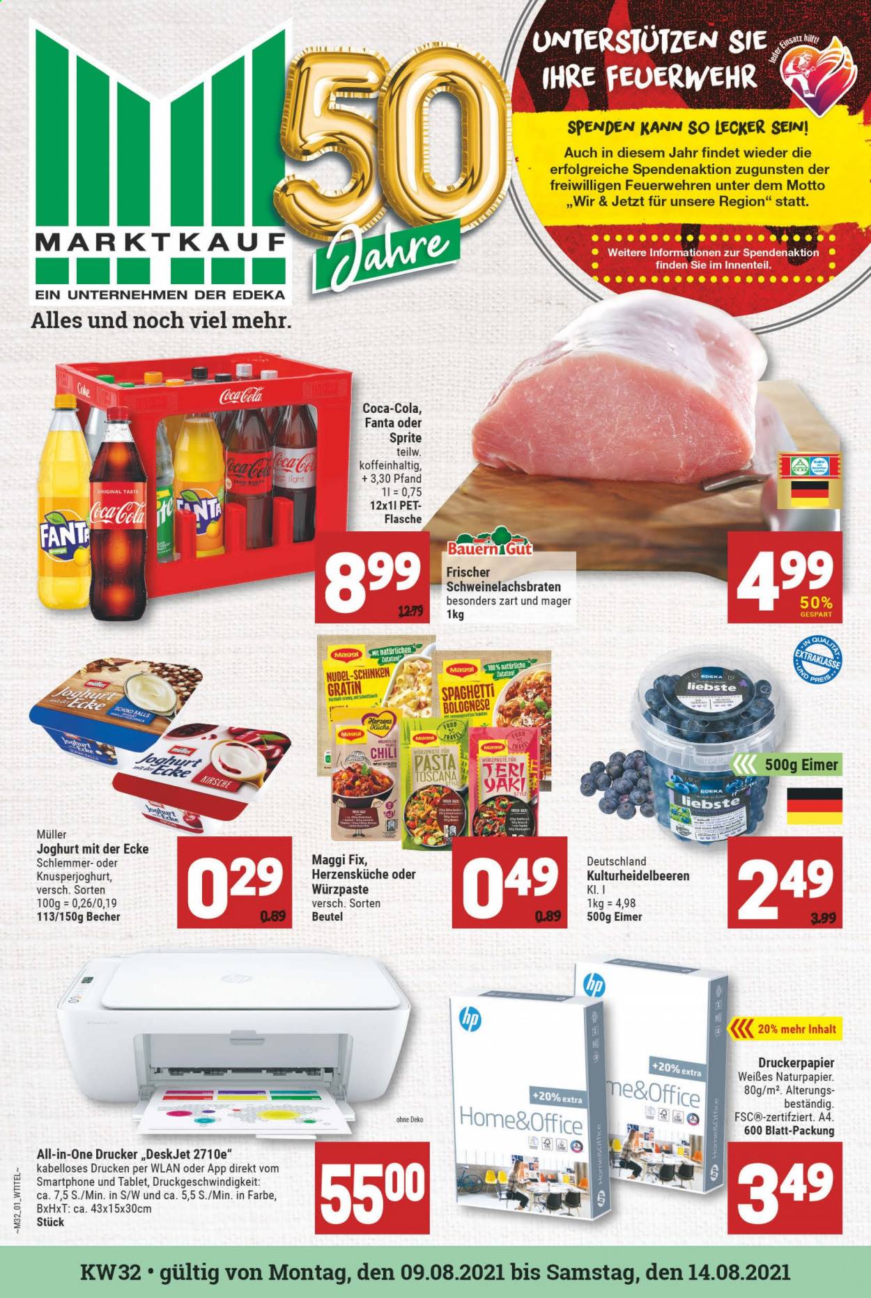 Marktkauf Prospekte  - 9.08.2021 - 14.08.2021. Seite 1