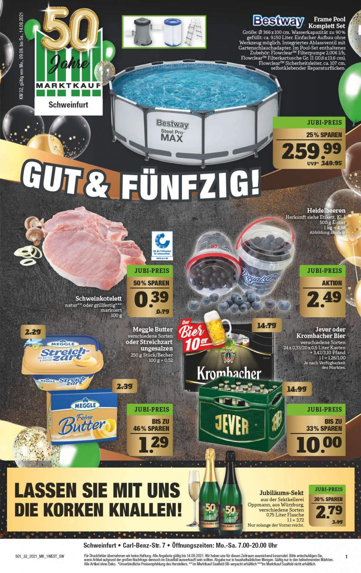 Marktkauf Prospekte  - 9.08.2021 - 14.08.2021. Seite 1