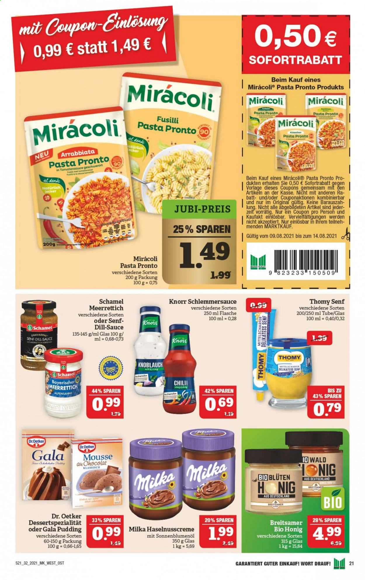 Marktkauf Prospekte  - 9.08.2021 - 14.08.2021. Seite 21