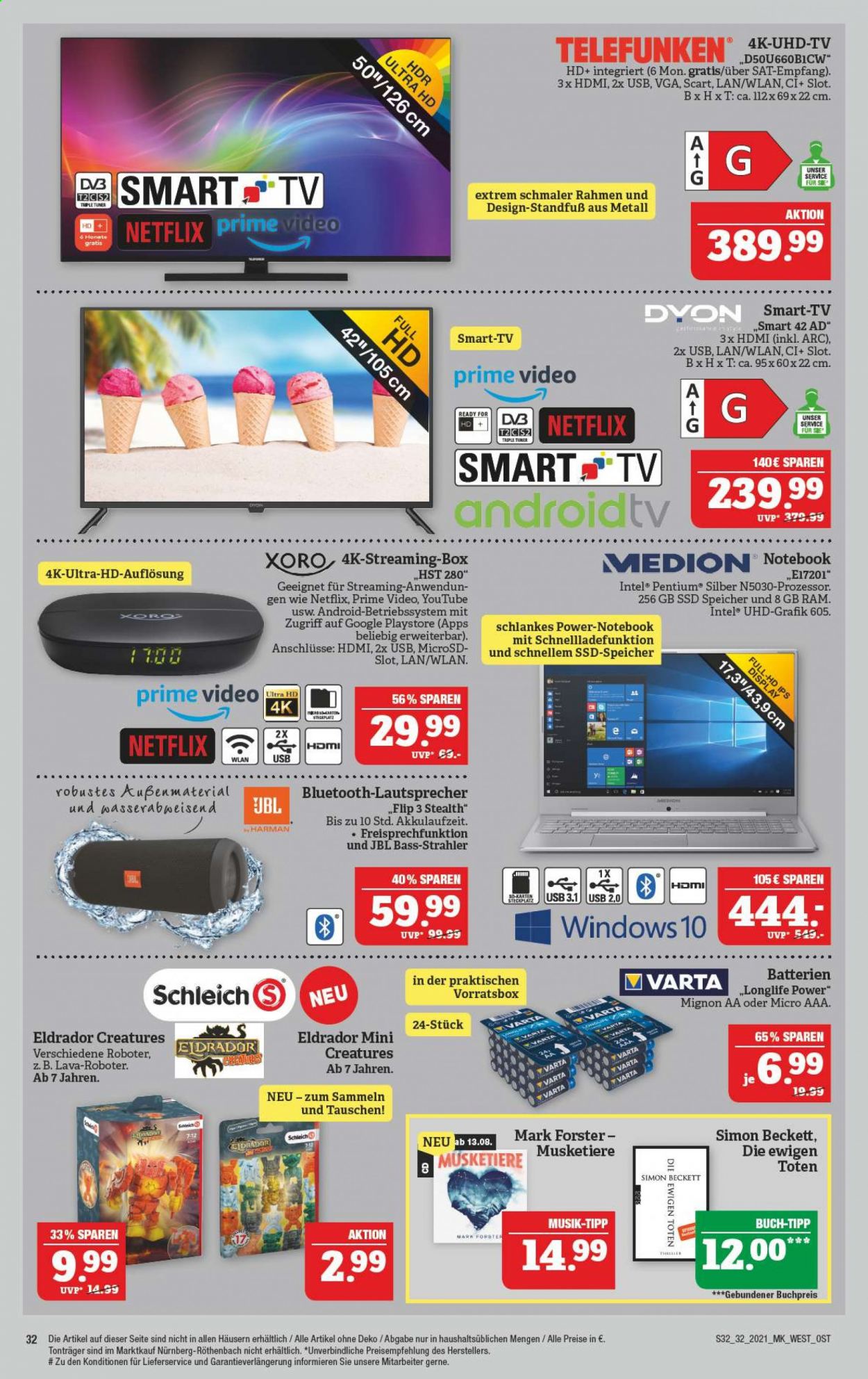 Marktkauf Prospekte  - 9.08.2021 - 14.08.2021. Seite 32