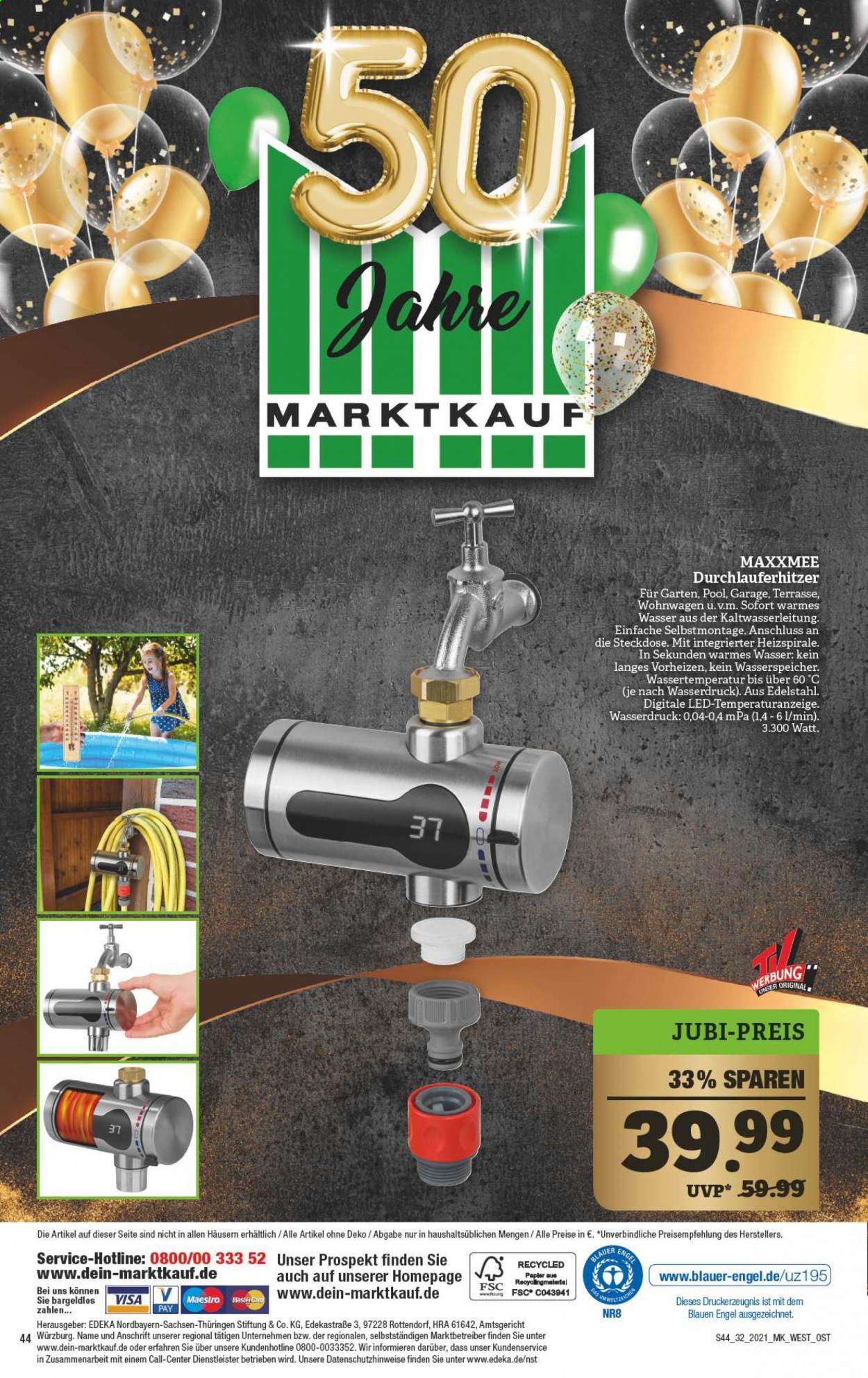 Marktkauf Prospekte  - 9.08.2021 - 14.08.2021. Seite 44