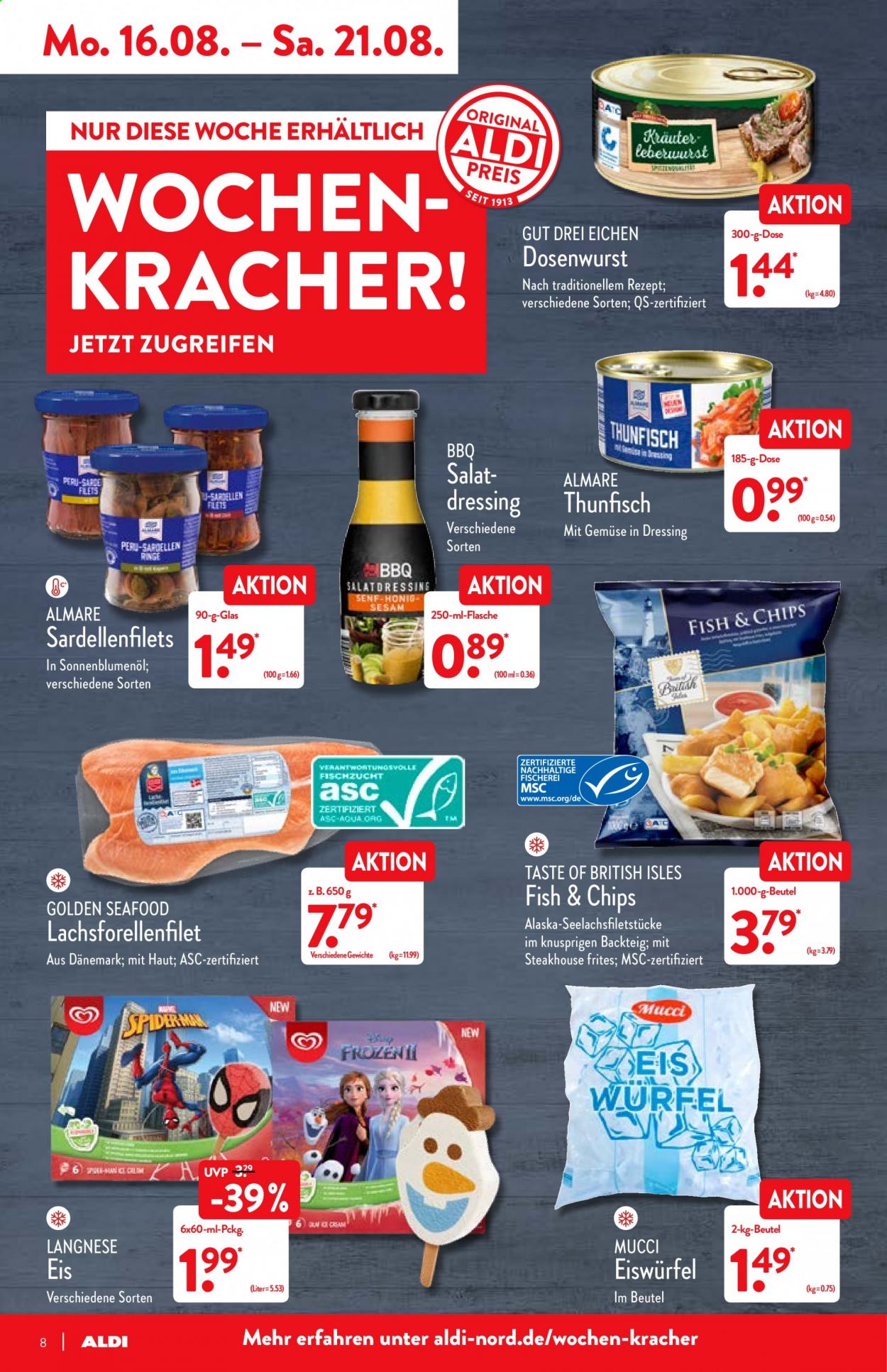 ALDI Nord Prospekte  - 16.08.2021 - 22.08.2021. Seite 8