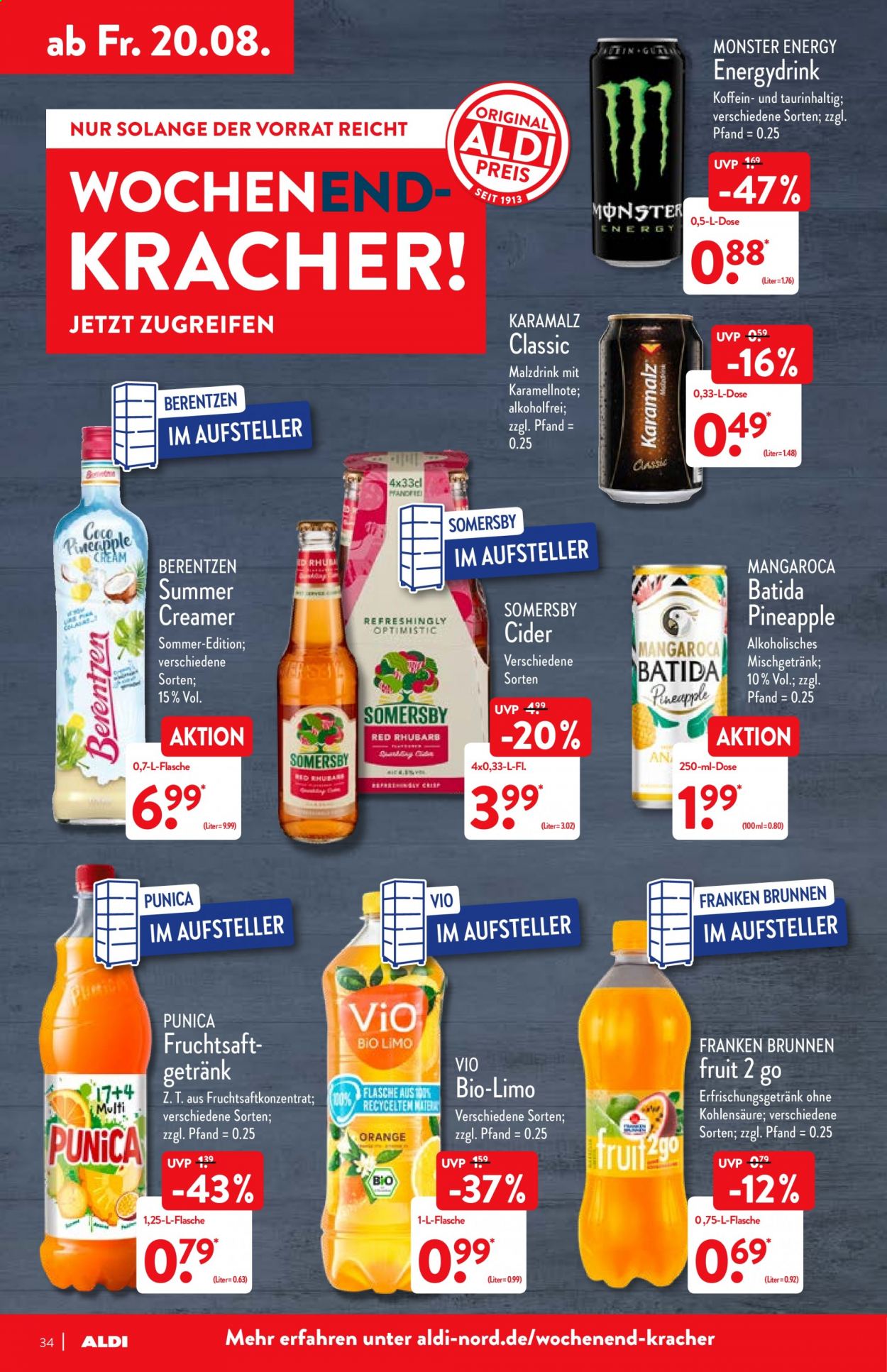 ALDI Nord Prospekte  - 16.08.2021 - 22.08.2021. Seite 34
