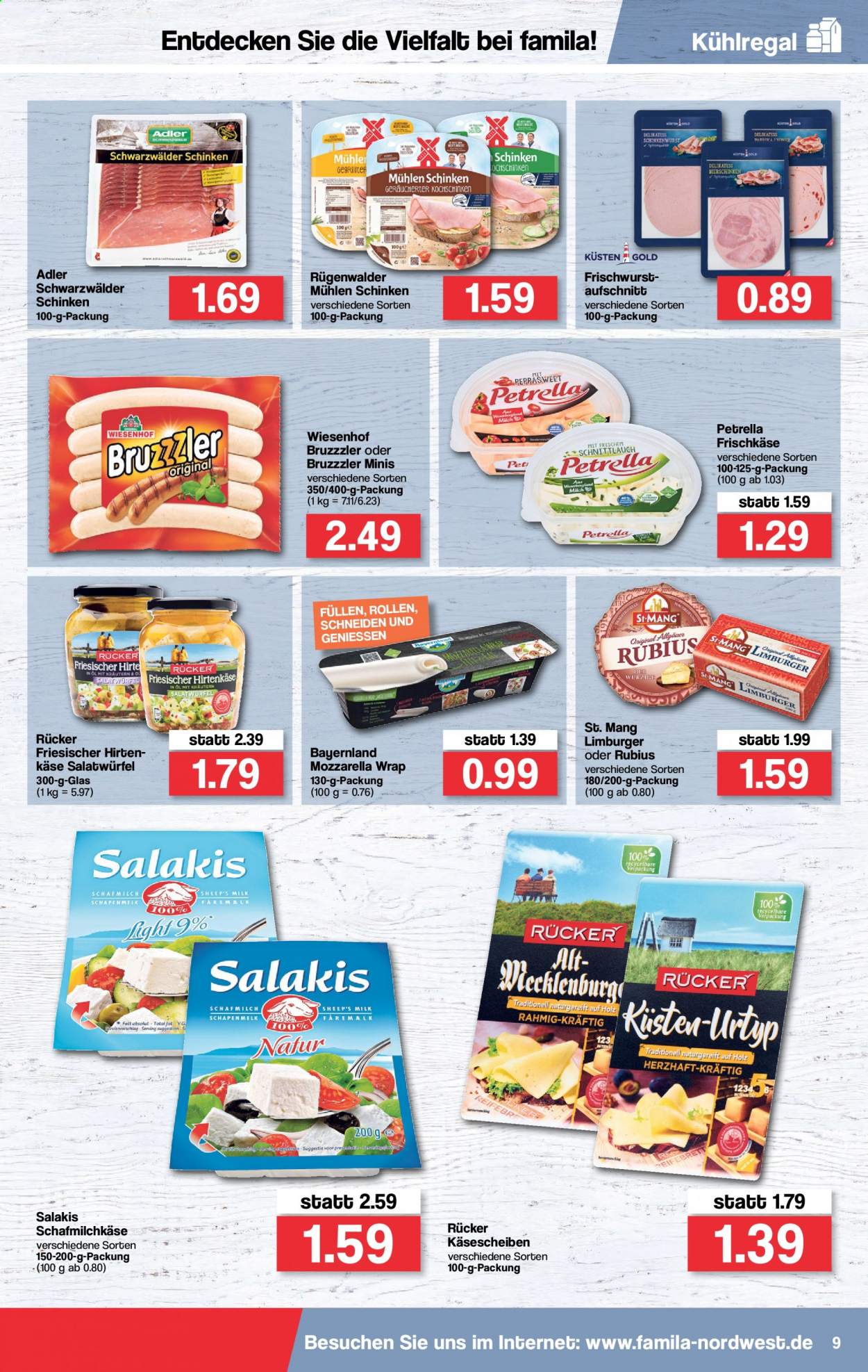 famila Prospekte  - 9.08.2021 - 14.08.2021. Seite 9
