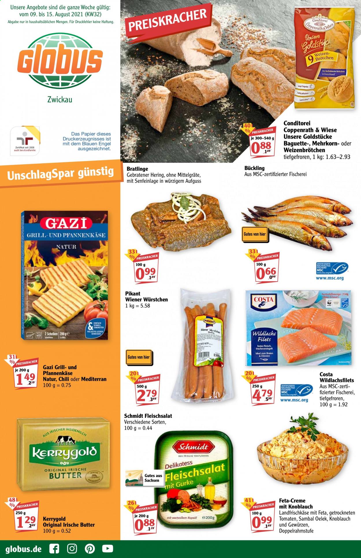 Globus Prospekte  - 9.08.2021 - 14.08.2021. Seite 1