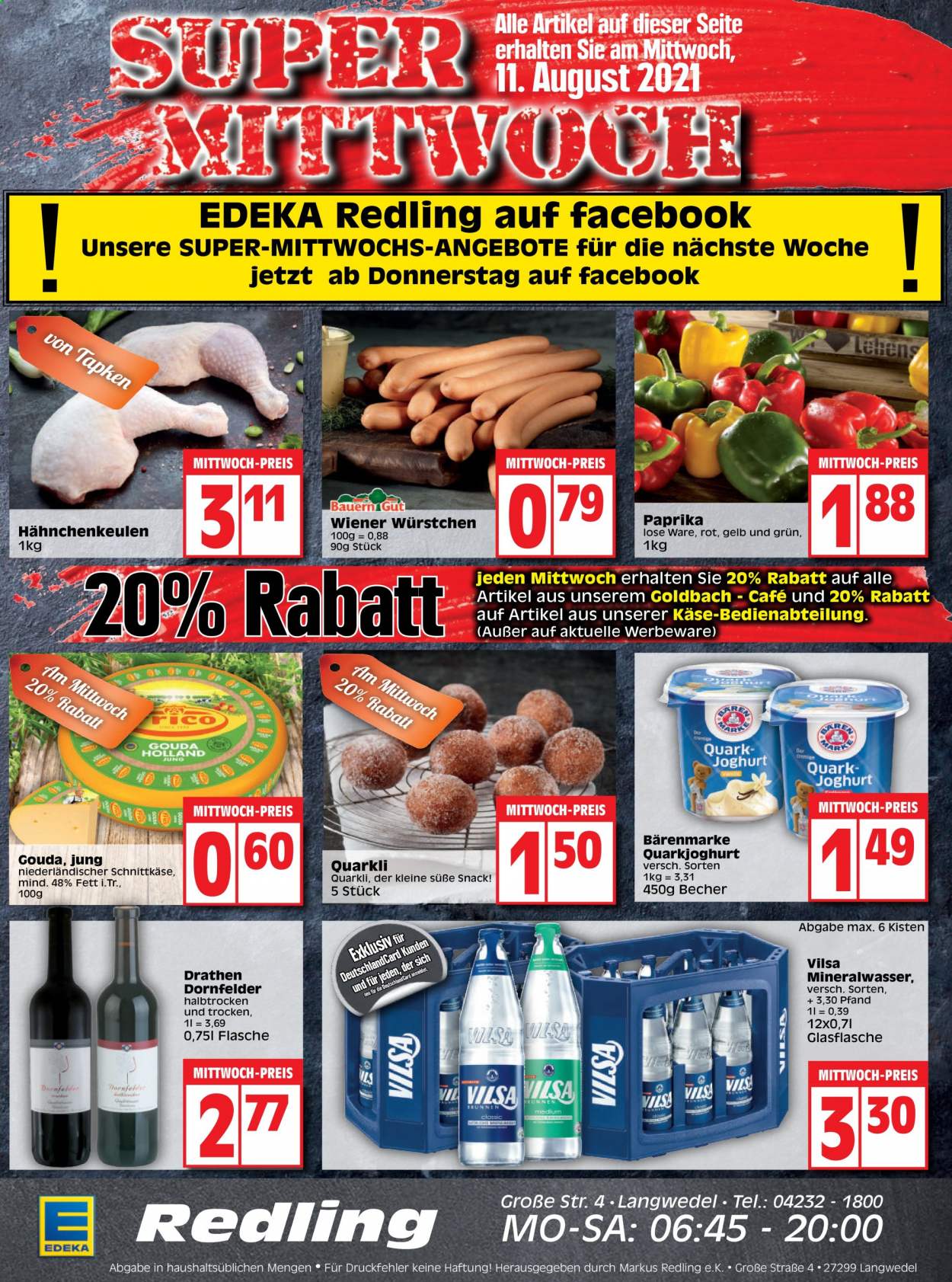 Edeka Prospekte  - 9.08.2021 - 14.08.2021. Seite 1