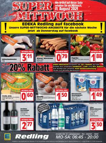 Prospekte Edeka - 9.8.2021 - 14.8.2021.