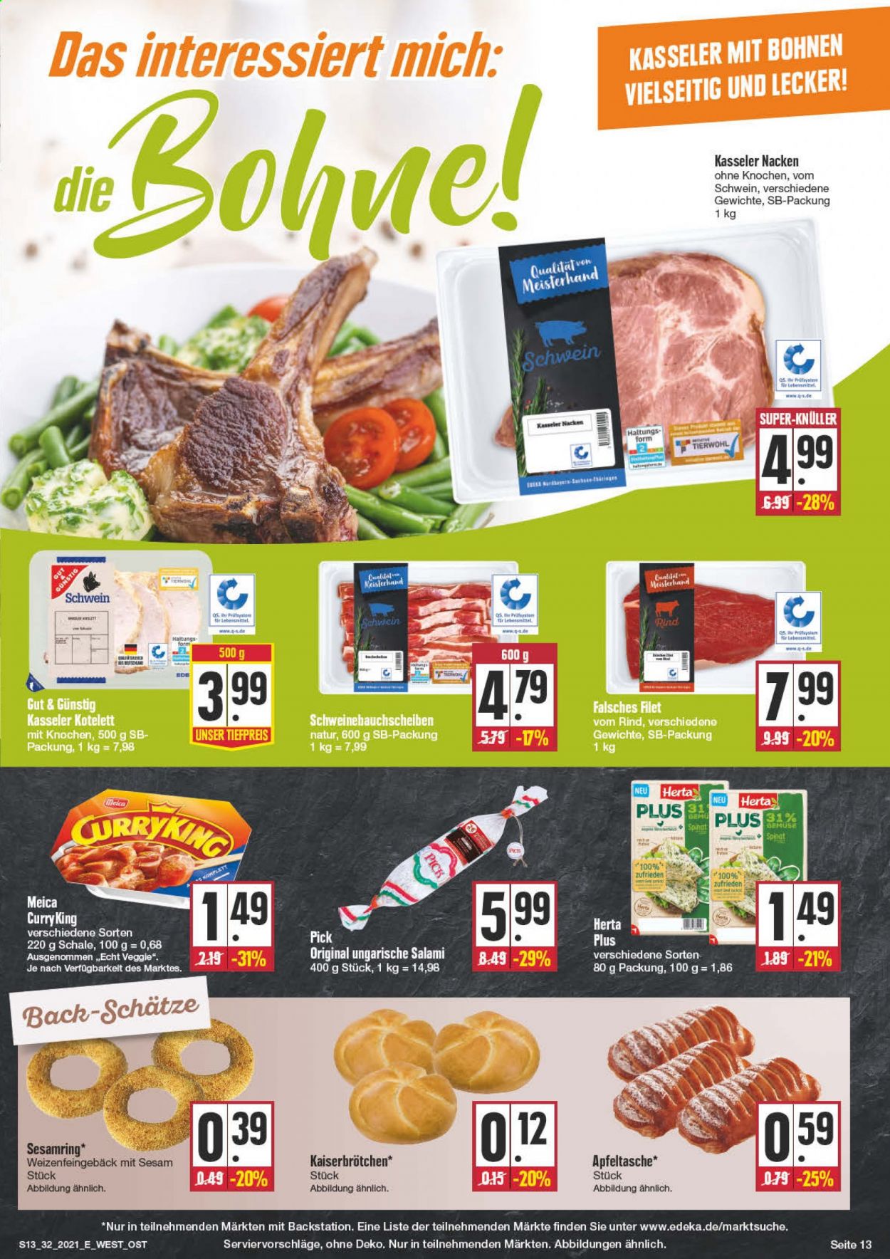 Edeka Prospekte  - 9.08.2021 - 14.08.2021. Seite 13
