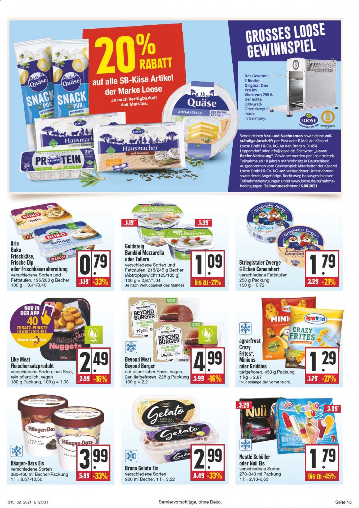 Edeka Prospekte  - 9.08.2021 - 14.08.2021. Seite 15