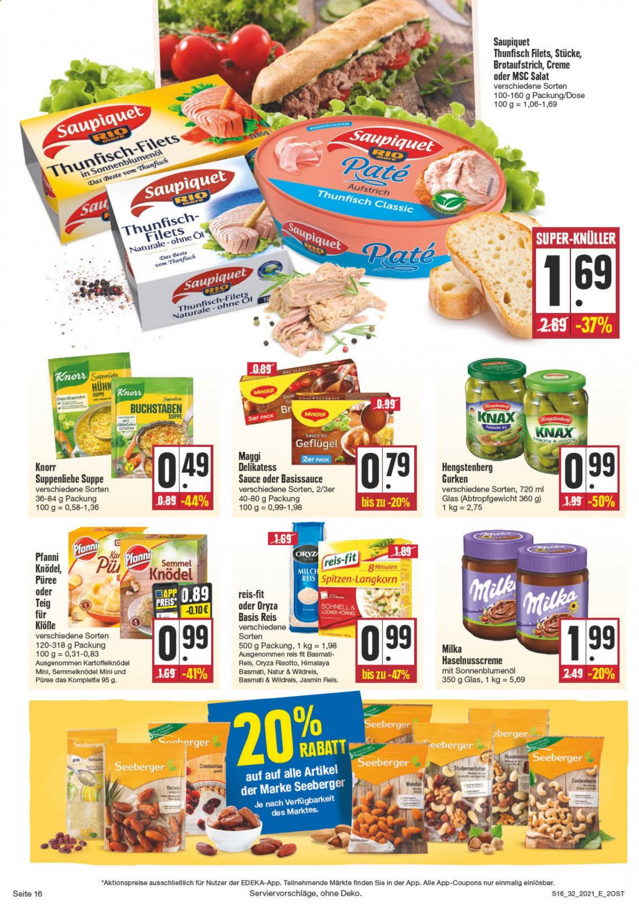 Edeka Prospekte  - 9.08.2021 - 14.08.2021. Seite 16