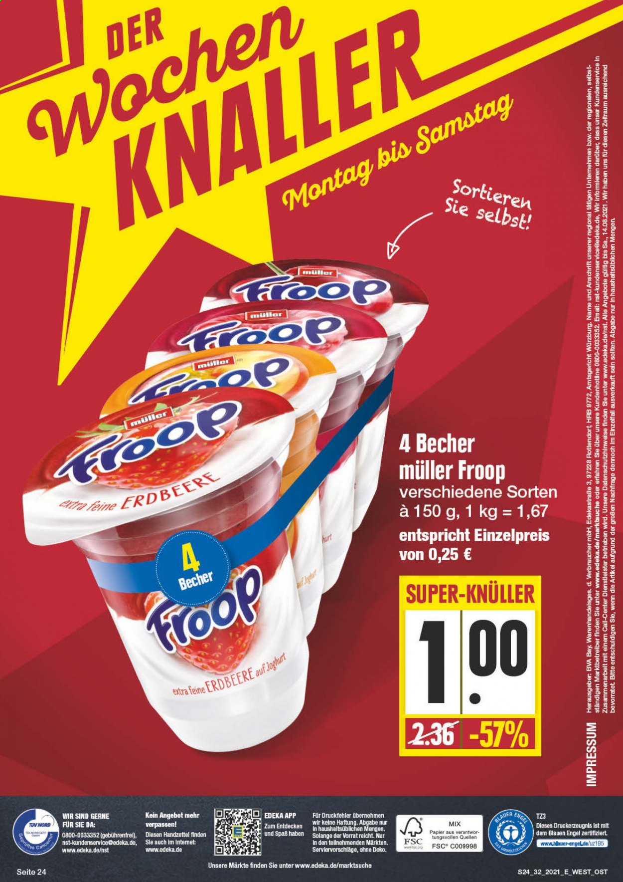 Edeka Prospekte  - 9.08.2021 - 14.08.2021. Seite 24