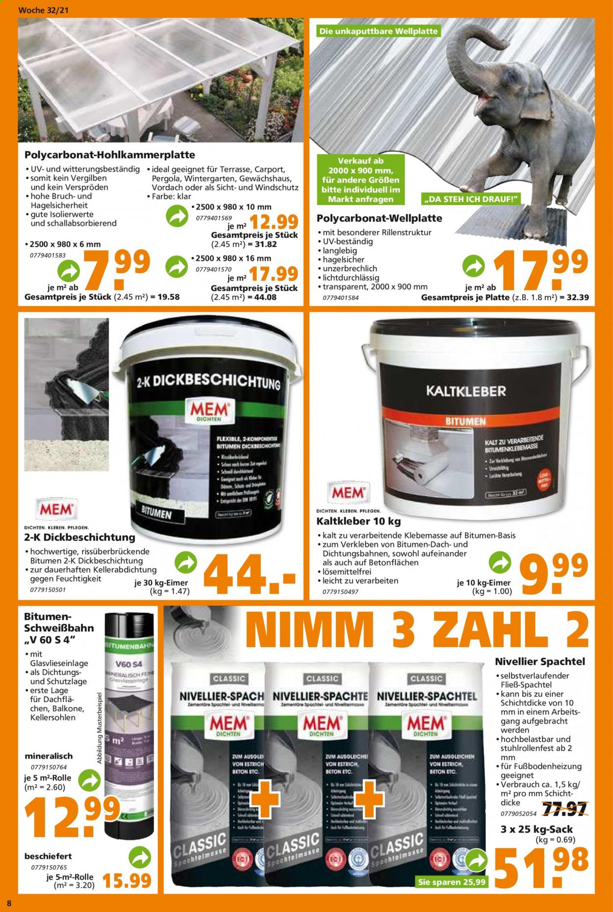 Globus Baumarkt Prospekte  - 9.08.2021 - 14.08.2021. Seite 8