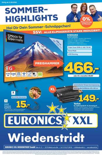 Prospekte Euronics - 11.8.2021 - 17.8.2021.