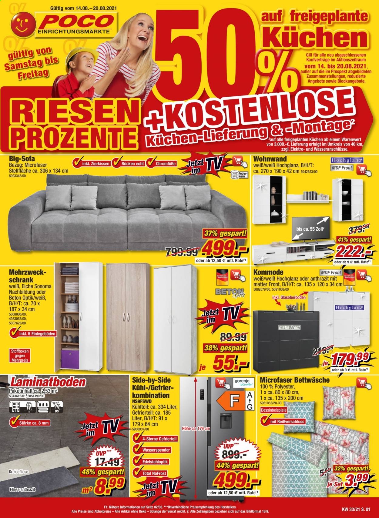 Poco Prospekte  - 14.08.2021 - 20.08.2021. Seite 1