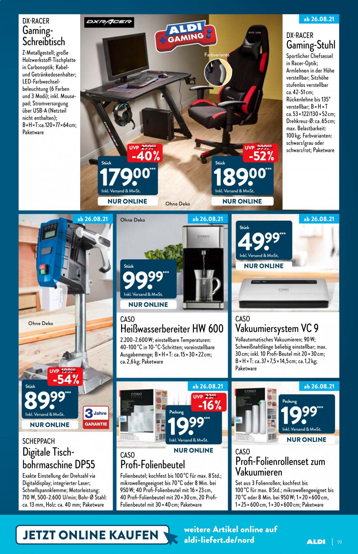 ALDI Nord Prospekte  - 23.08.2021 - 28.08.2021. Seite 19
