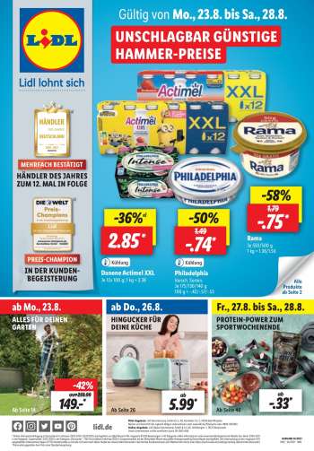 Prospekte Lidl - 23.8.2021 - 28.8.2021.