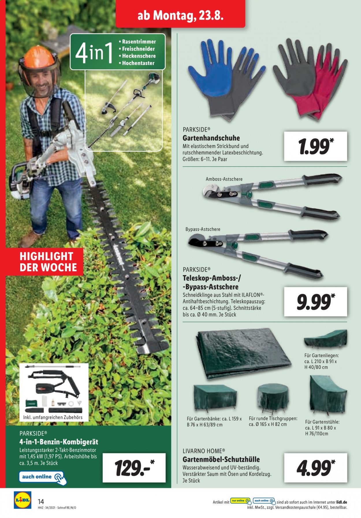 Lidl Prospekte  - 23.08.2021 - 28.08.2021. Seite 14