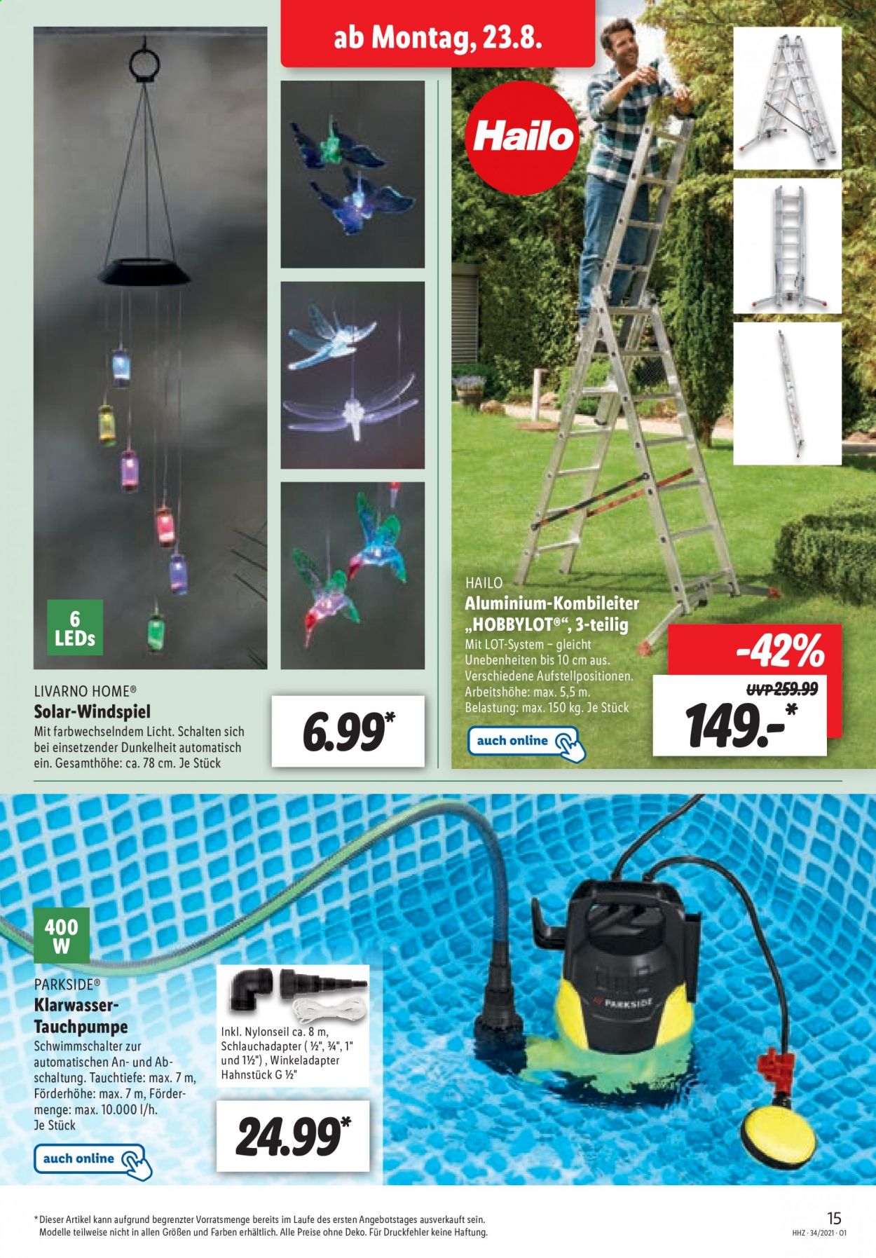 Lidl Prospekte  - 23.08.2021 - 28.08.2021. Seite 15