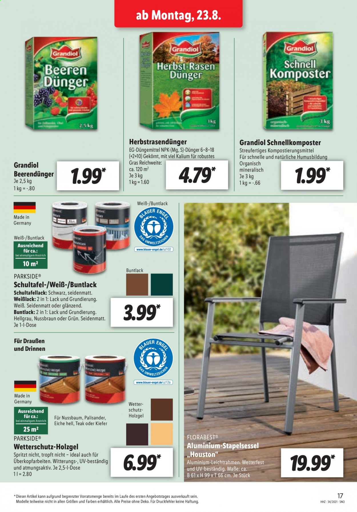 Lidl Prospekte  - 23.08.2021 - 28.08.2021. Seite 17