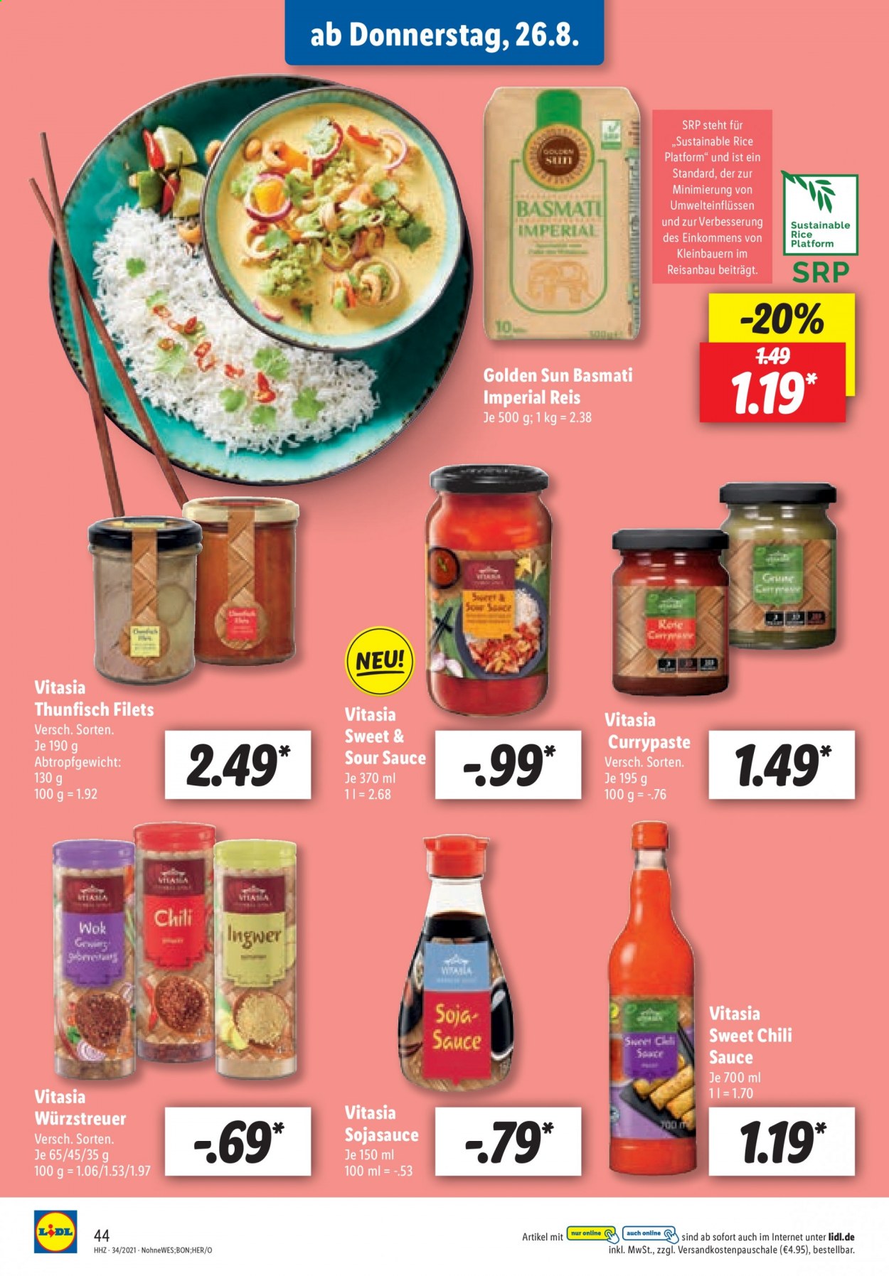 Lidl Prospekte  - 23.08.2021 - 28.08.2021. Seite 44