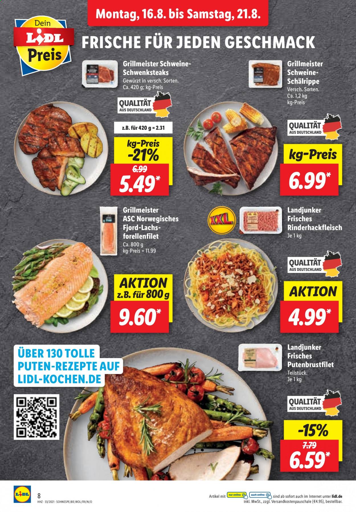 Lidl Prospekte  - 16.08.2021 - 21.08.2021. Seite 8
