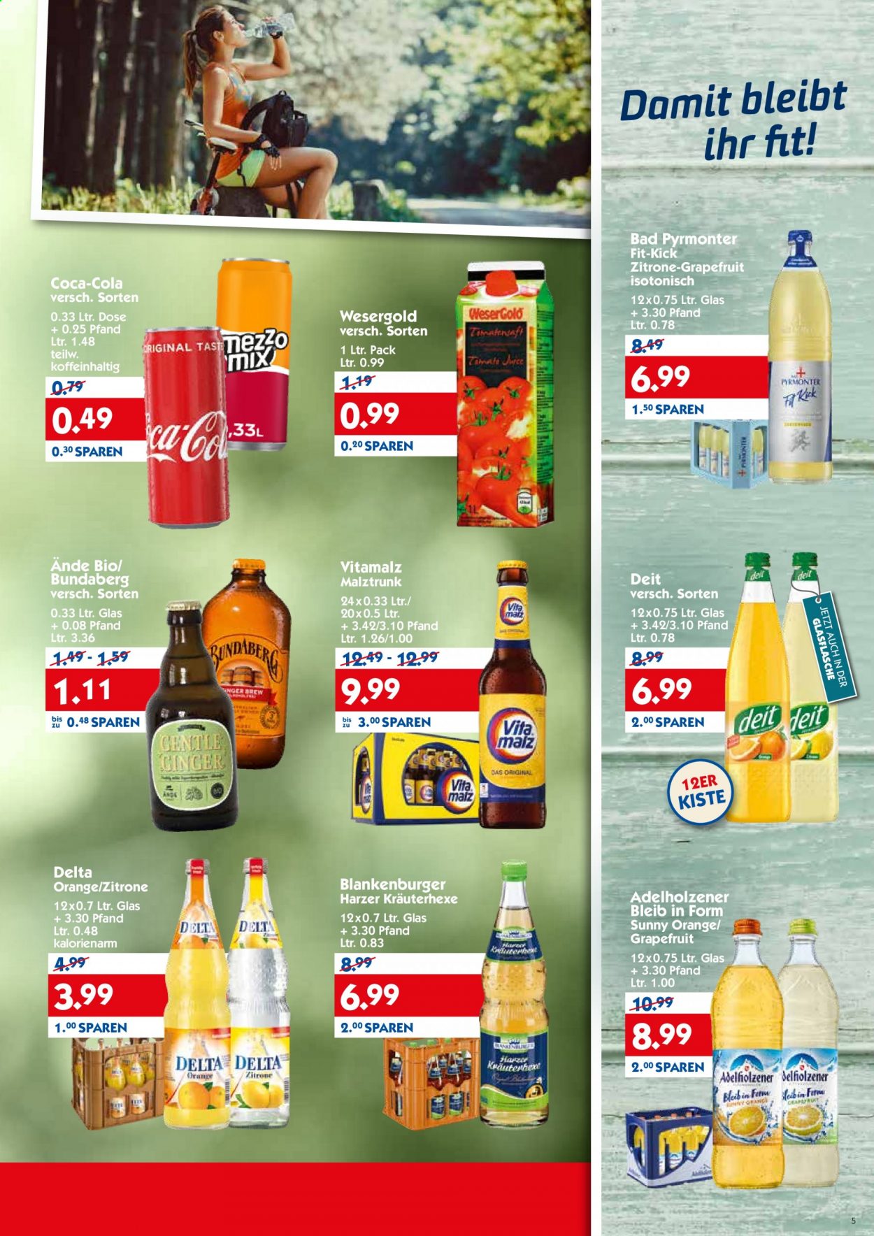 Hol'ab! Getränkemarkt Prospekte  - 16.08.2021 - 21.08.2021. Seite 5