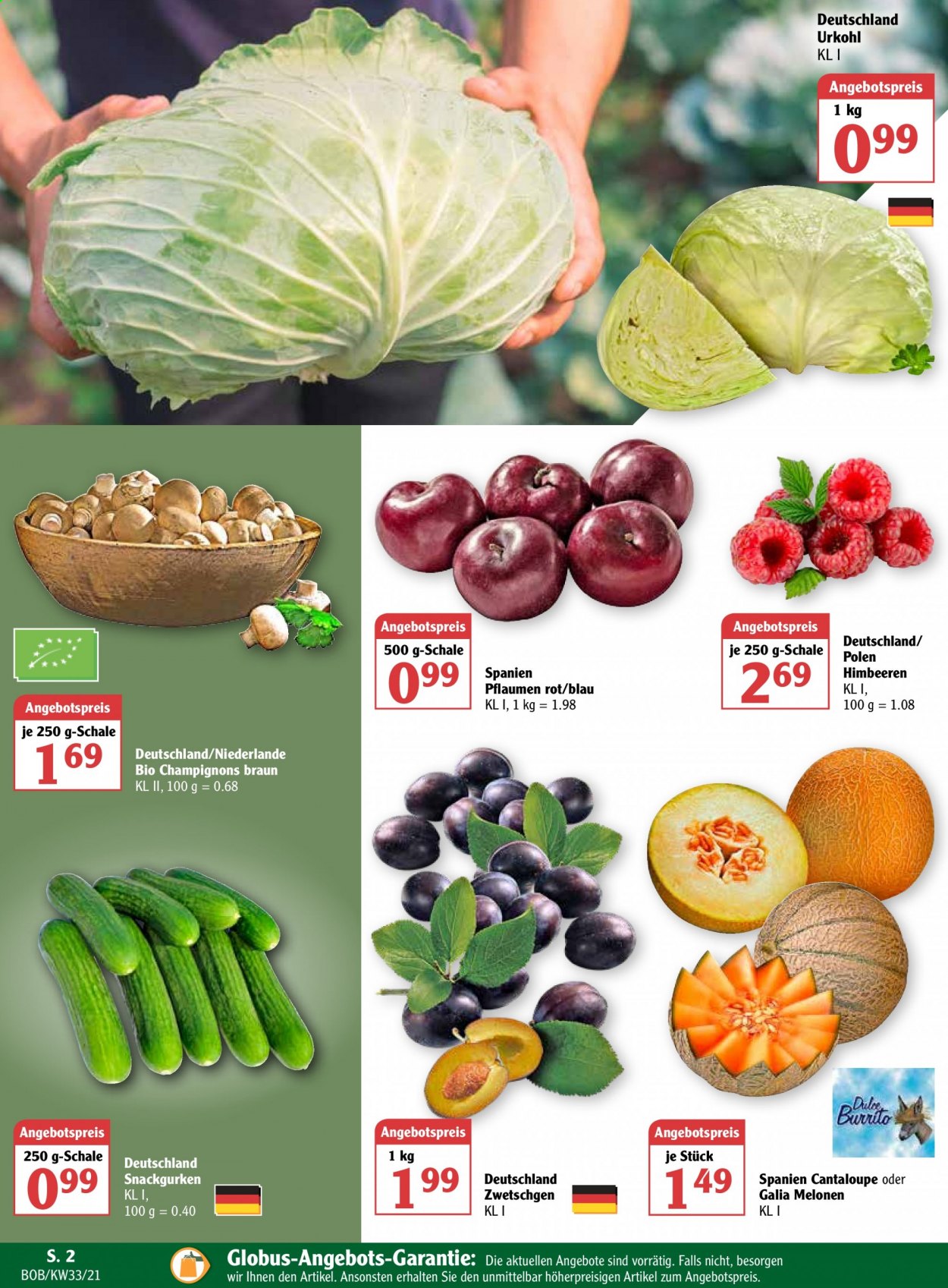 Globus Prospekte  - 16.08.2021 - 21.08.2021. Seite 2