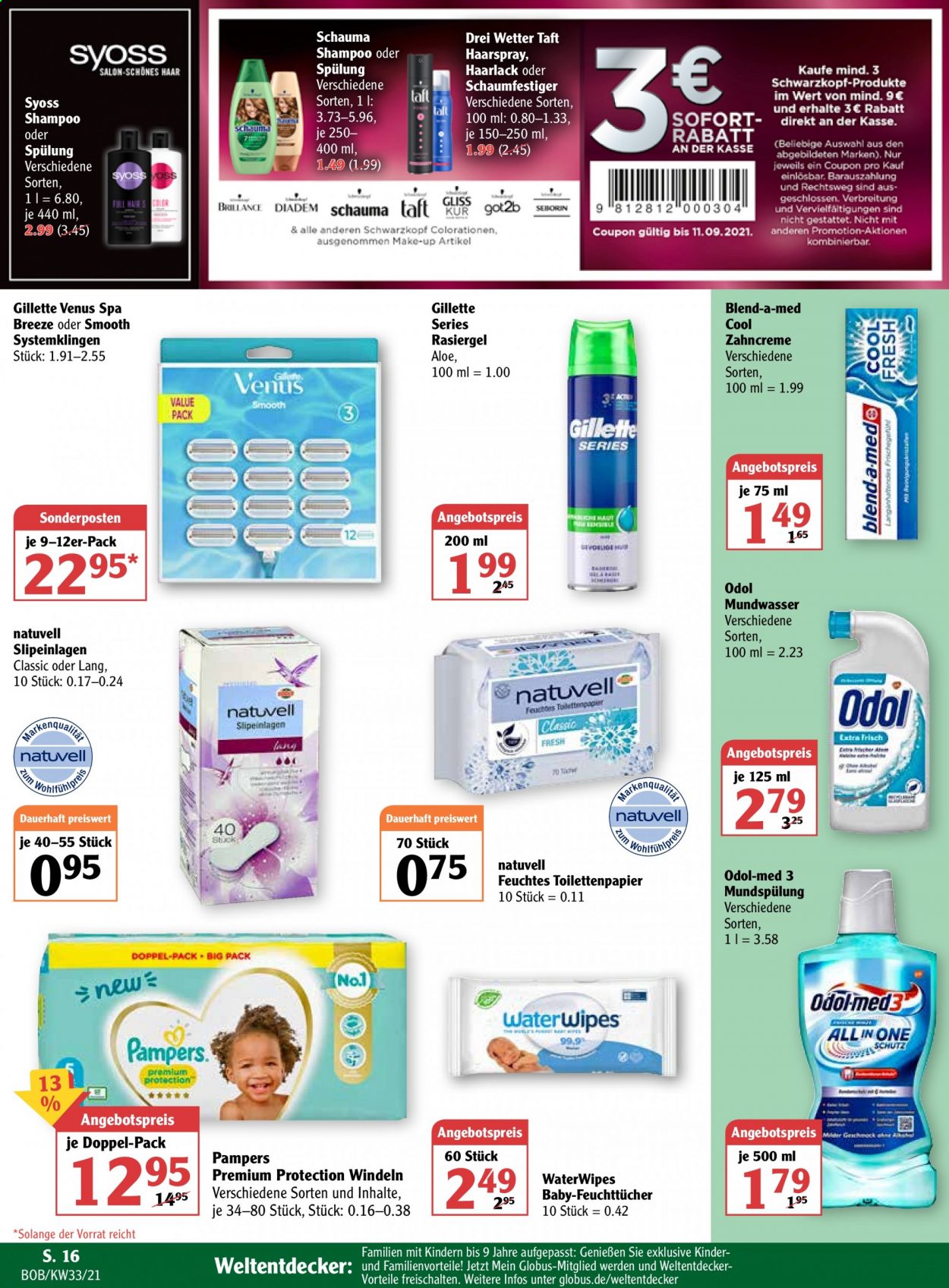 Globus Prospekte  - 16.08.2021 - 21.08.2021. Seite 16
