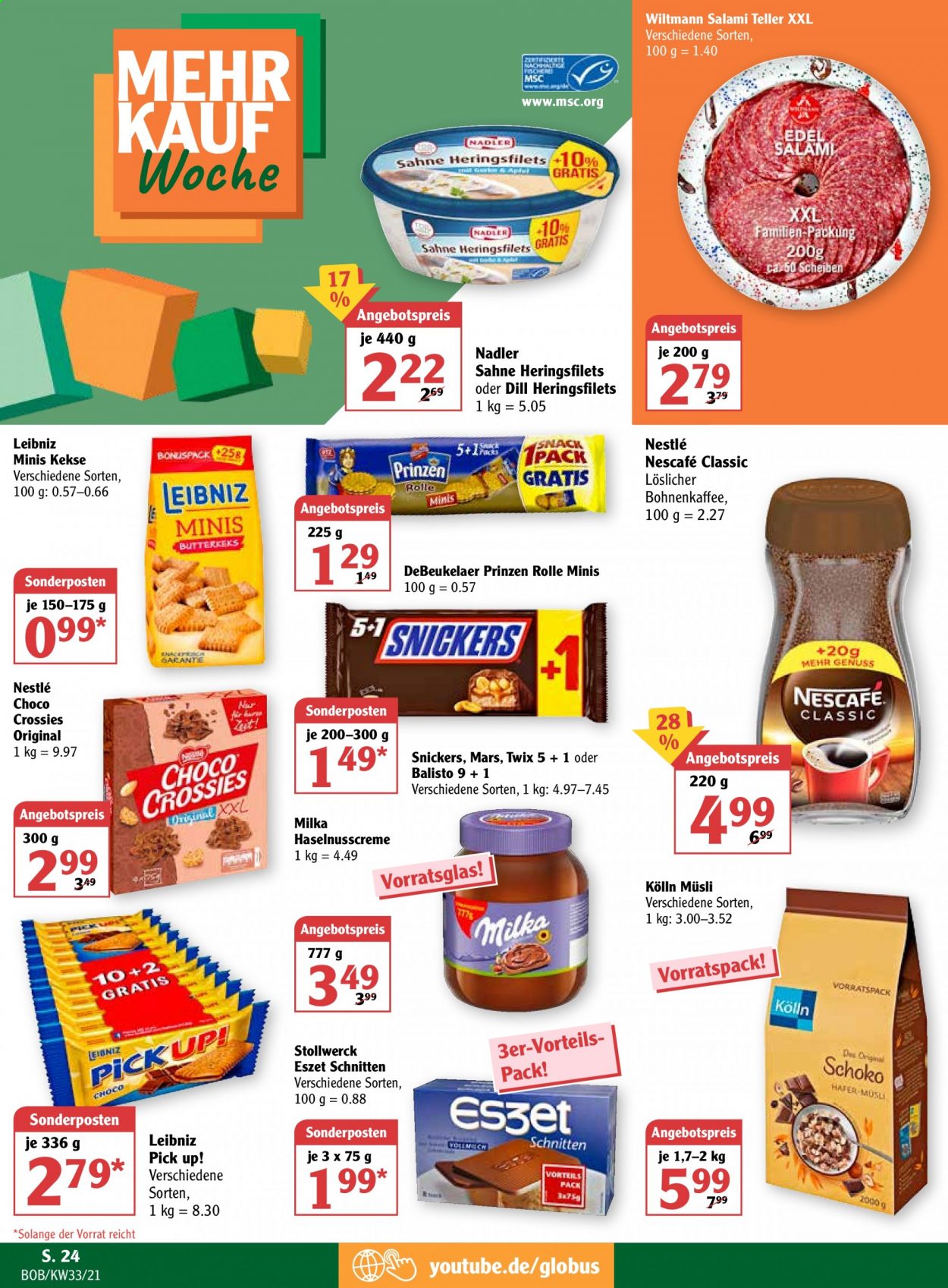 Globus Prospekte  - 16.08.2021 - 21.08.2021. Seite 24