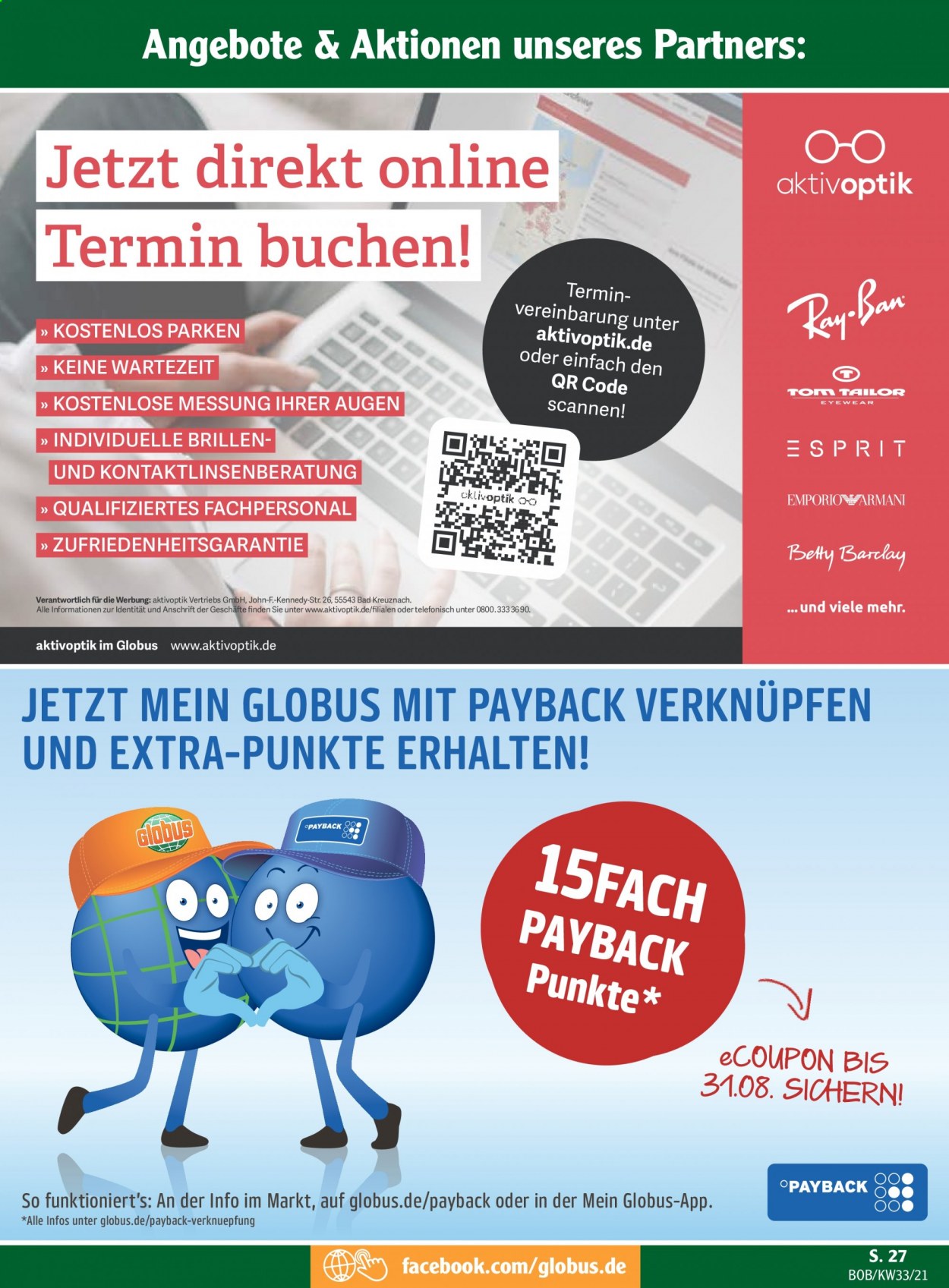 Globus Prospekte  - 16.08.2021 - 21.08.2021. Seite 27