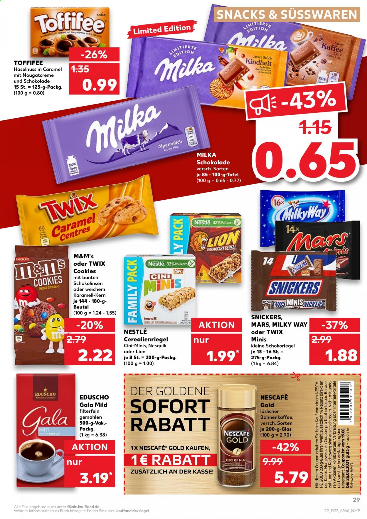 Kaufland Prospekte  - 19.08.2021 - 25.08.2021. Seite 29