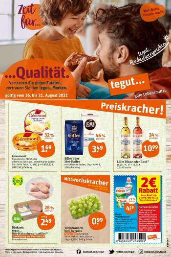 Prospekte tegut... - 16.8.2021 - 21.8.2021.
