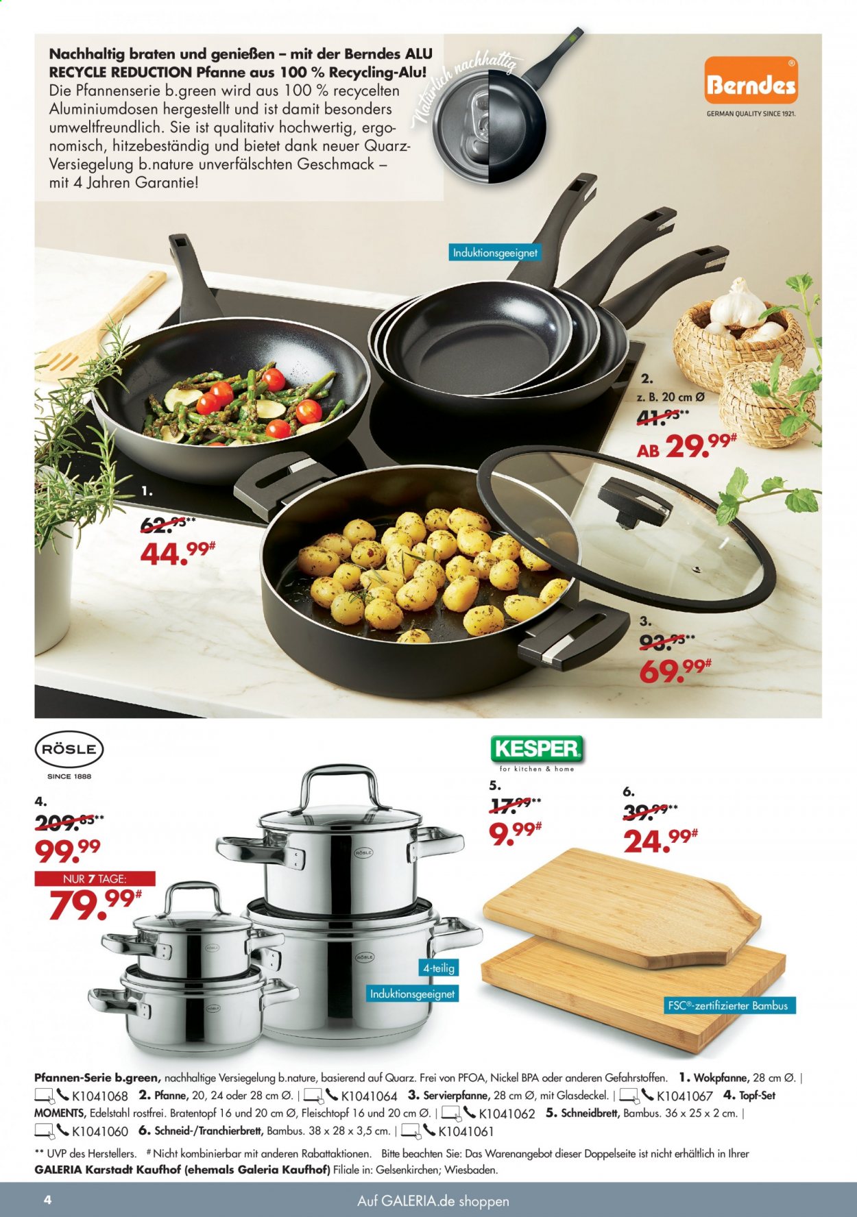 GALERIA Karstadt Kaufhof Prospekte  - 11.08.2021 - 17.08.2021. Seite 4