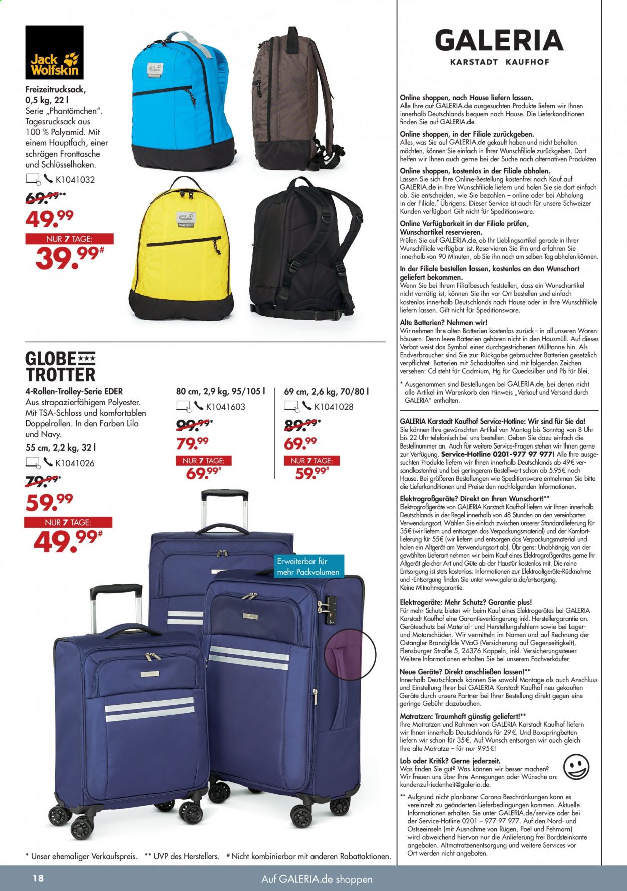 GALERIA Karstadt Kaufhof Prospekte  - 11.08.2021 - 17.08.2021. Seite 18