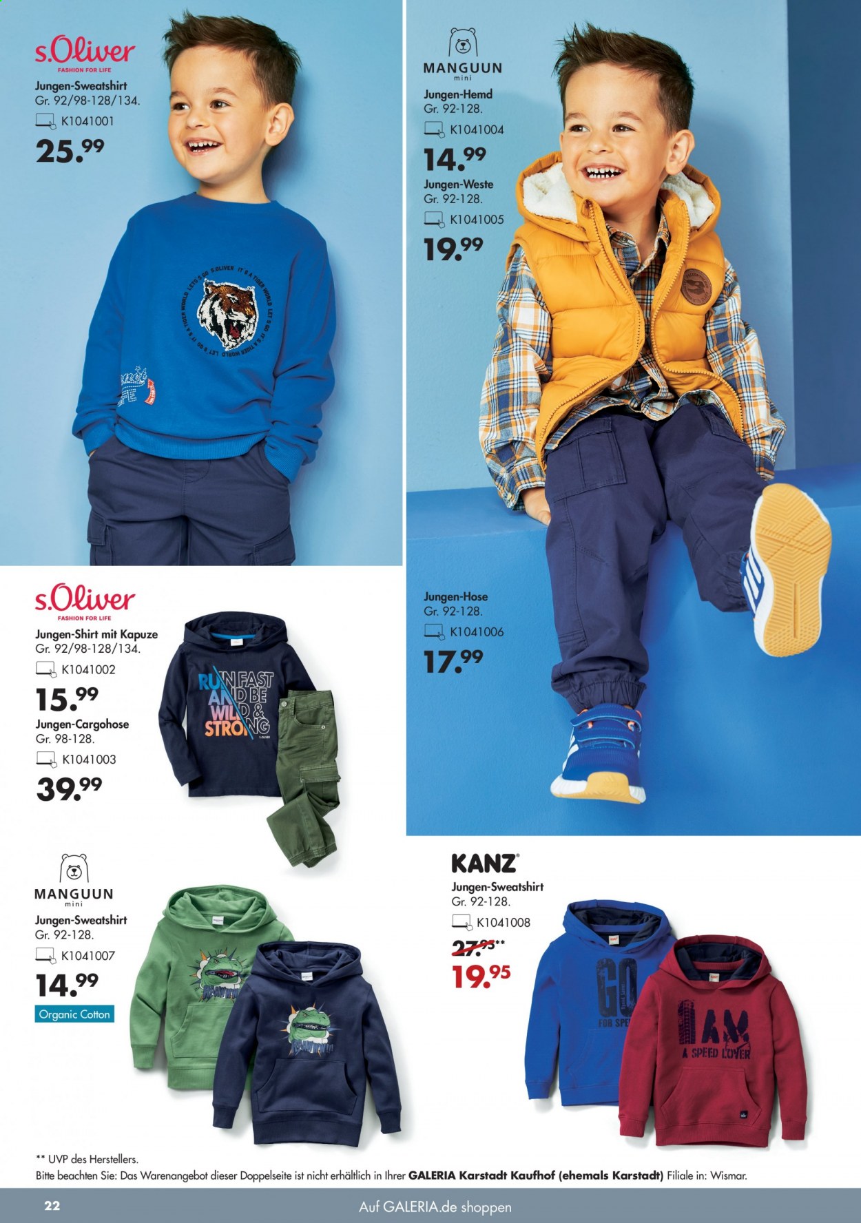 GALERIA Karstadt Kaufhof Prospekte  - 11.08.2021 - 17.08.2021. Seite 22