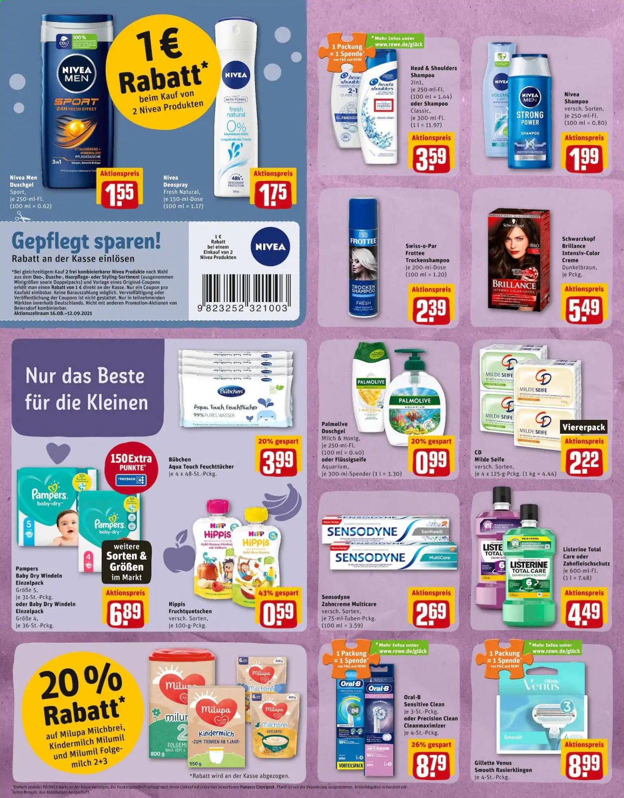 REWE Prospekte  - 16.08.2021 - 21.08.2021. Seite 24