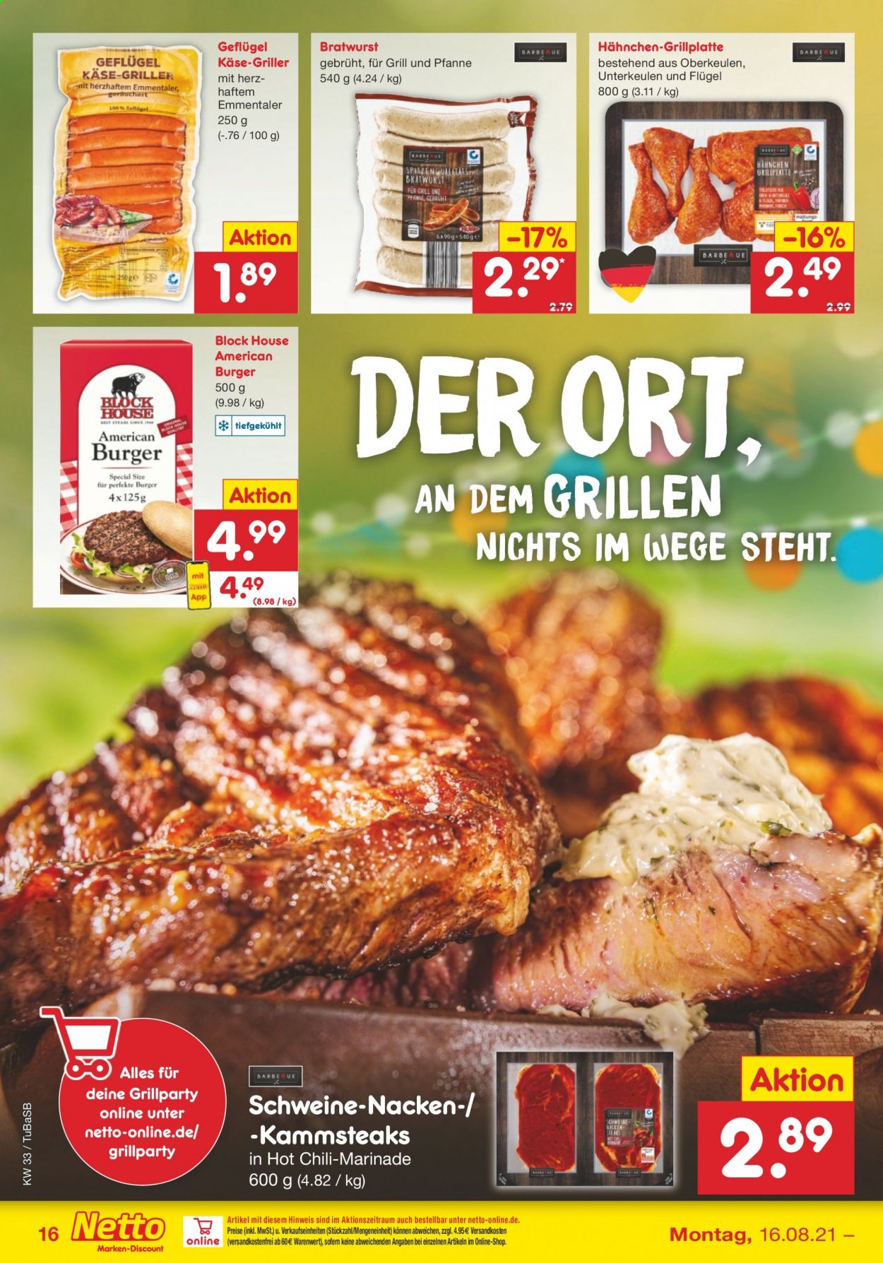 Netto Marken-Discount Prospekte  - 16.08.2021 - 21.08.2021. Seite 16