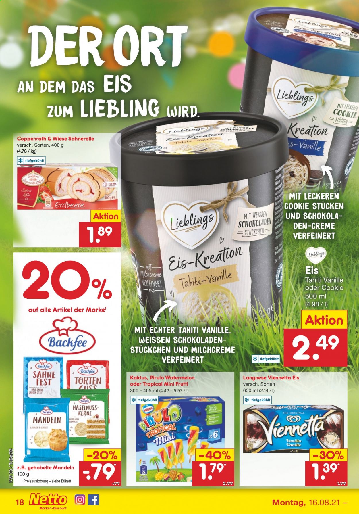 Netto Marken-Discount Prospekte  - 16.08.2021 - 21.08.2021. Seite 18
